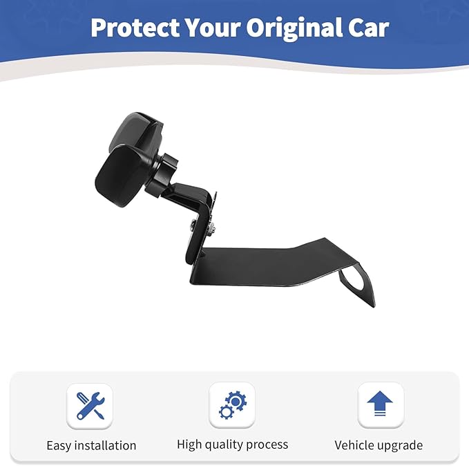 RT-TCZ for Jeep JK Multi-Function Phone Holder, JKU Radio Holder Walkies Talkie Mount Bracket for Jeep Wrangler JK JKU 2007 2008 2009 2010 Black Gray Accessories