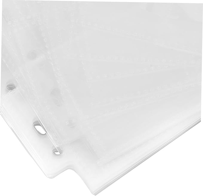 TEHAUX 30pcs Negative Film Sleeves Acid Film Storage Binder Compartments Portable for Easy Organization and of