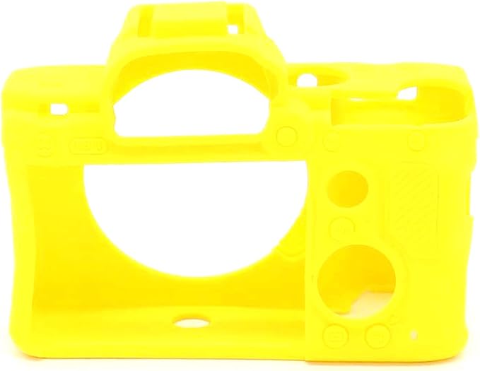 Professional Secure Soft Silicone Camera Case Bag Housing Rubber Body Skin for Sony Alpha A7iii a73 A7R3 A7Riii a7R Mark III a7 Mark III Digital SLR Camera Protective Case (Yellow)