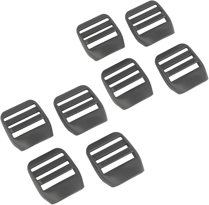 1 Inch Ladder Lock Buckles, Set of 8, Tactical Belts and Webbing Straps Replacement