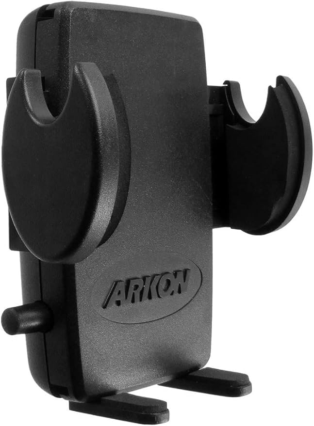 ARKON Mounts Mega Grip Universal Phone Holder | Securely Holds Phones 3.5" Wide | Fit to Pedestals Dual-T Compatible | Compatible with iPhone, Samsung, Google, and More