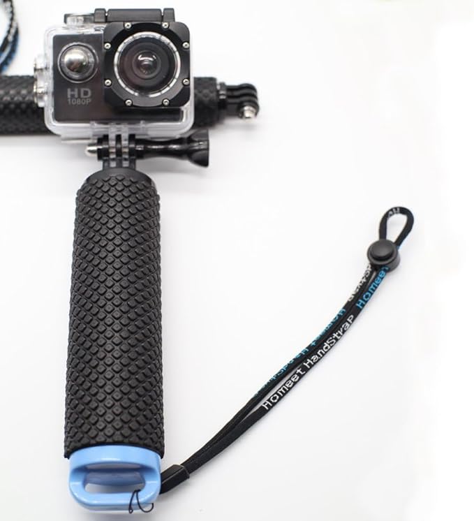 Homeet Handler Floating Hand Grip, Underwater Hand Stick Monopod Pole Compatible with DJI OSMO Action Cameras and Other Sports Camera, Blue