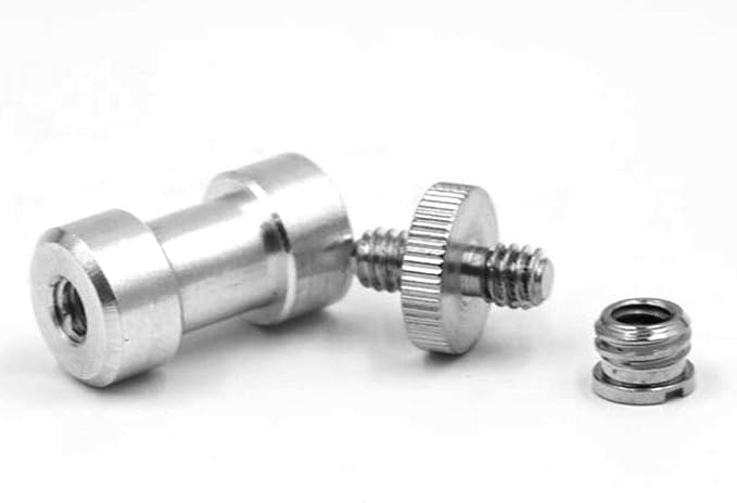 Acxico 3Set Camera Cam 1/4" 3/8" Tripod Screw Adapter Converter to Light Stand Holder Mount