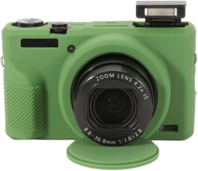 STSEETOP Camera Case for Canon PowerShot G7X Mark III - Protective Silicone DSLR Skin with Lens Cover, Detachable Cage, Shockproof, Dustproof (Camouflage)