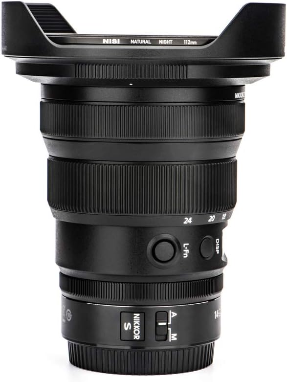 NiSi 112mm Circular Natural Night | Light Pollution Blocking Lens Filter for Nikon Z 14-24mm f/2.8S | Night and Astro Photography