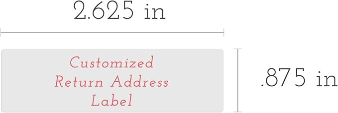 Personalized Return Address Labels - Vintage Elements - Over 80 Images to Choose from - Custom Self Adhesive Stickers for Envelopes (60-960 Labels) (Black & White Elegant Style)