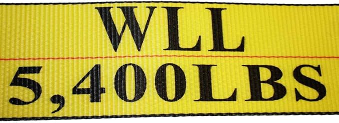 Mytee Products (4 Pack) 4" x 30' Winch Straps w/Chain, WLL 5400 Flatbed Tie Down Strap