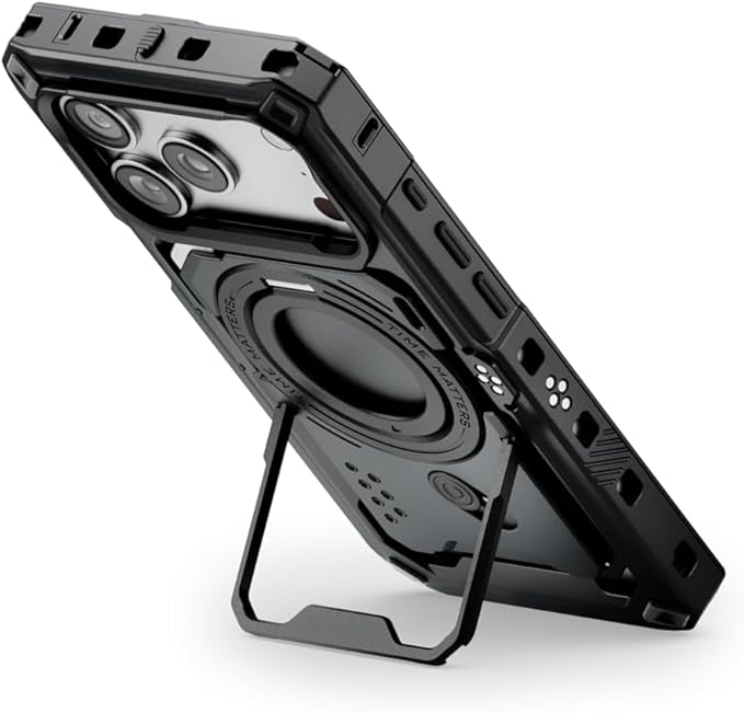 Tilta Khronos Case Compatible with iPhone 17 Pro - Black | Snap in Design | Locking Clamp for Secure Mounting | Passthrough Power | Works with Focus Handles, Cooling Modules, Filters