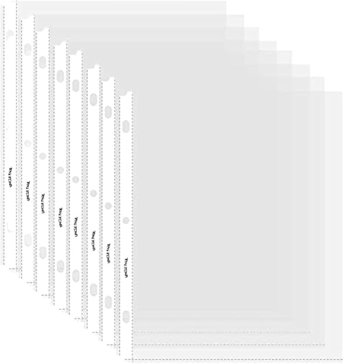 Sheet Protectors - 50 Sheets 4 mils Strong Extra Heavyweight Clear Top Load 8.5 x 11 Inch Highlight Transparent Acid-Free for 3 Ring Binder OS0150