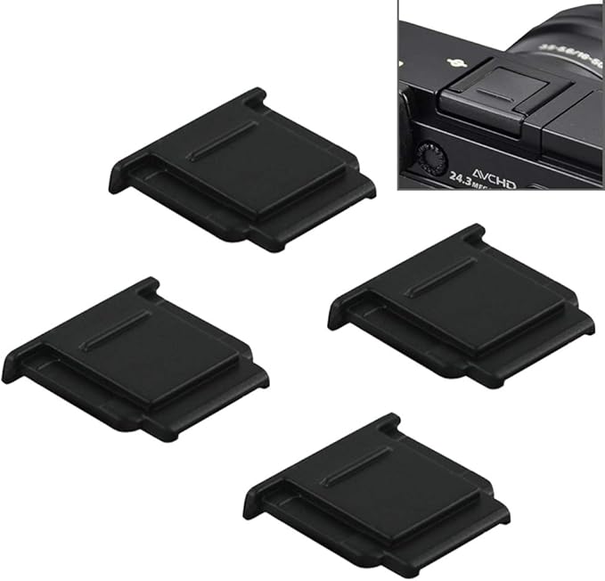 4PCS Camera Hot Shoe Cover Protector Cap for Sony A7M5 A1II A7CR A7CII A7R V A7 IV III A7S III II A9III II A6700 A6600 A6500 A6400 A6300 ZV-E10 II ZV-1II ZV-E1 ZV-1F ZVE10 RX10 IV III Replace FA-SHC1M
