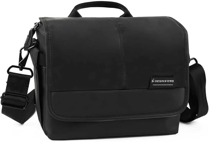 Besnfoto Camera Bag Small DSLR Camera Shoulder Bag for Photographer Waterproof Messenger Bag Crossbody Case Compatible with Canon Sony Nikon