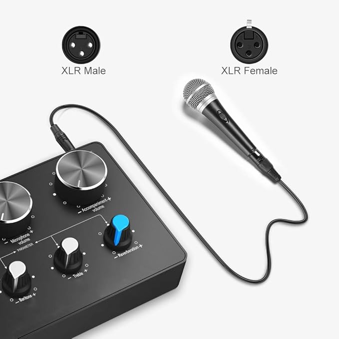 CableCreation XLR Microphone Cable Long, [2-Pack] 15FT XL R Male to Female 3PIN Balanced Mic Cords for Recording Applications,Mixers,Speaker Systems,X L R Audio Equipment.Black