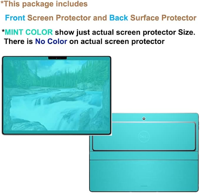 Healing Shield Front Screen Protector and Back Surface Protector for Dell Latitude 7320 Detachable 13", Light Oleophobic Coating Screen Protector Clear LCD Guard Film 7320 FB