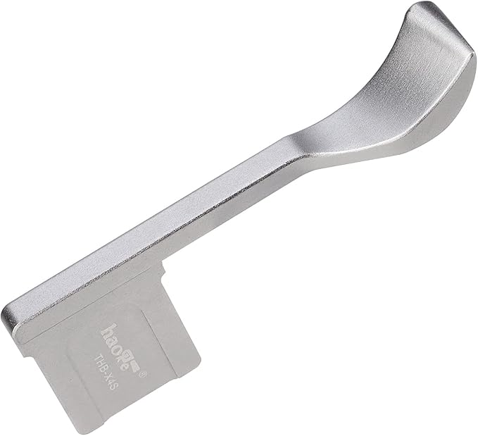 Haoge THB-X4S Hand Grip Metal Hot Shoe Thumb Up Rest for Fujifilm Fuji X-E4 Camera Silver