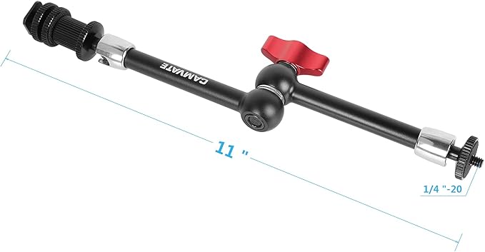 CAMVATE 11 inch Adjustable Articulating Friction Magic Arm Compatible with LCD Monitor, DSLR Camera Rig, LED Lights, Flash Light - 1477