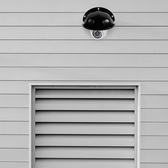 HOMSFOU Camera Protection Cover 11.4X8.3X5.1In Outdoor Security Camera Rain Cover with Sunshade Dustproof Shield for Weatherproof Surveillance