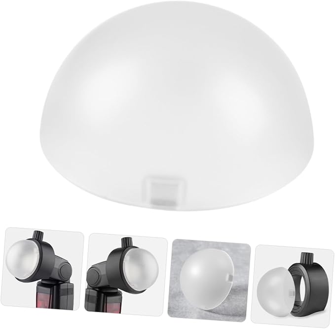 Angoily Photography Flash Dome Diffuser Soft Light for Enhanced Easy Installation for Camera Flash for Studio and Outdoor Use