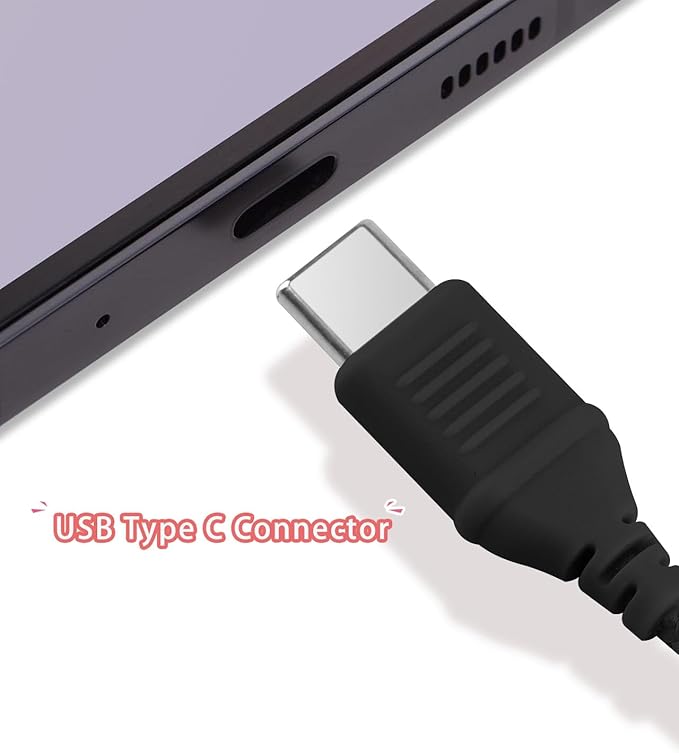 Kids Headphones with LED Lights for School, Upgrade USB Type C Kid Headphone with Microphone, Volume Limiter 85/94dB, Wired On Ear Headphones for Boys/Girls/Tablet/Travel -Black