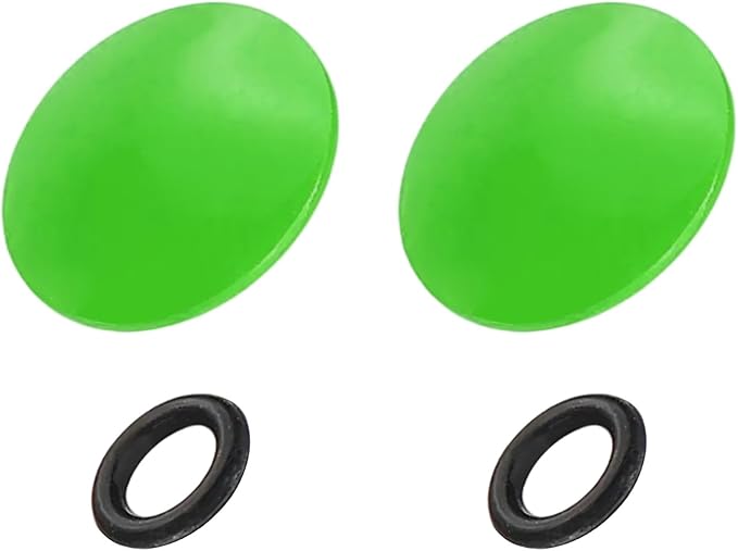 PATIKIL Camera Shutter Button, 2 Pack 10mm Convex Surface Shutter Release Buttons Pure Copper Camera Button for Nikon for Fujifilm for Leica DSLR/SLR, Green