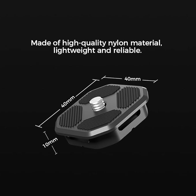 Leekai Quick Release Plate Top with 1/4” Screw Adapter, Tripod Claw Quick Release System Plate Mount for Tripod Camera (Only Top Plate, No Base)