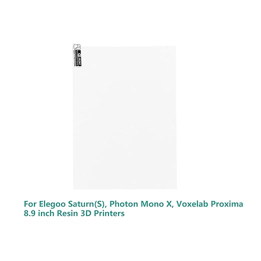 5PCS Screen Protector for Elegoo Saturn, Resin 3D Printer 8.9'' Screen Protective Film for Photon Mono X, Elegoo Saturn, Proxima 8.9 inch LCD 3D Printers