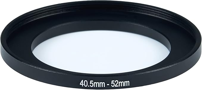 40.5mm to 52mm Step up Ring Filter Adapter Metal Ring Step up Rings Adapter Filter Compatible with All 52mm UV,CPL,ND,Lens Hood,Threaded Lens ect (40.5mm to 52mm)