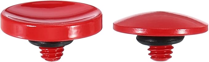 PATIKIL Camera Shutter Button, 2 Pack Soft Shutter Release Button Pure Copper Camera Button Suitable for Nikon for Fujifilm for Leica DSLR/SLR Camera, Red