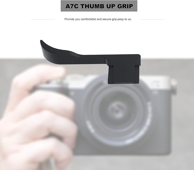 Thumb Grip for Sony A7C Camera,Metal Camera Thumbs Up Rest Hand Grip