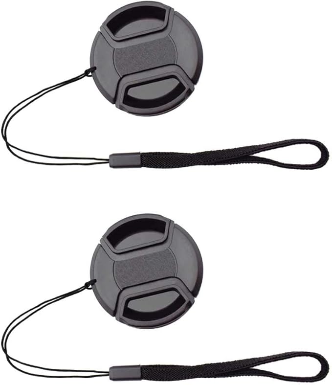 67mm Lens Cap Cover with Leash for AF-S Nikkor 85mm f/1.8G,AF-S 18-140mm f/3.5-5.6G,AF-S 18-300mm f/3.5-6.3G for Nikon D7200 D7100 D7000 D800 D600 D90 D5300,ULBTER Lens Cap & Cover Keeper -2 Pack