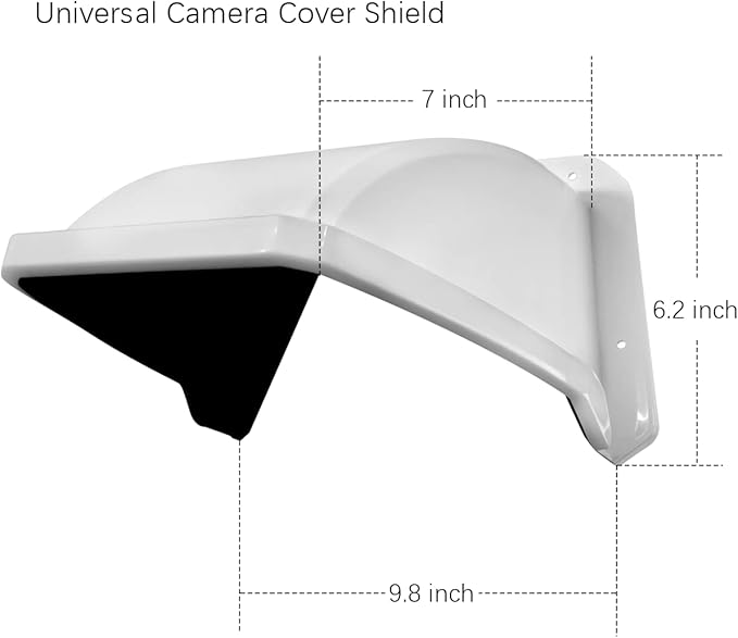 OOSSXX Universal Security Camera Sun Rain Cover Shield Cover Shield for Surveillance Camara Protective Roof for Dome/Bullet Outdoor Camera