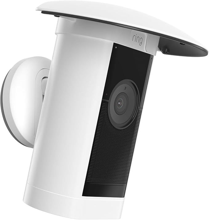 HOLACA Sun Rain Shade Camera Cover for Stick Up Cam Pro, Camera Shield for Resistant UV (White)