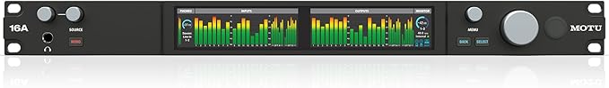 MOTU 16A 32x34 Thunderbolt 4/USB4 audio interface for Mac, Windows and iOS with mixing, effects and networking