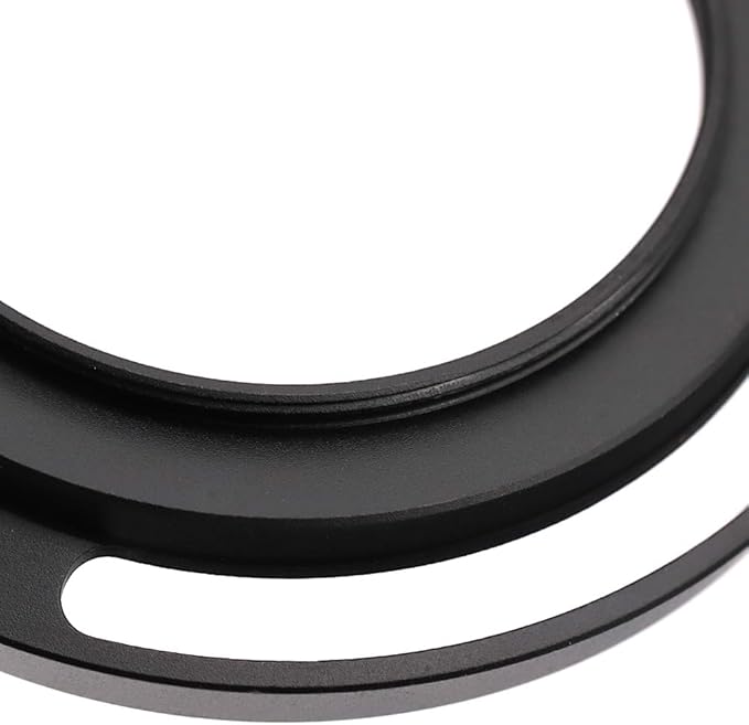 49mm Hollow Lens Hood 49mm Screw in Curved Vented Lens Hood 49mm Metal Lens Hood for 49mm Lens Hood Wide(Black)