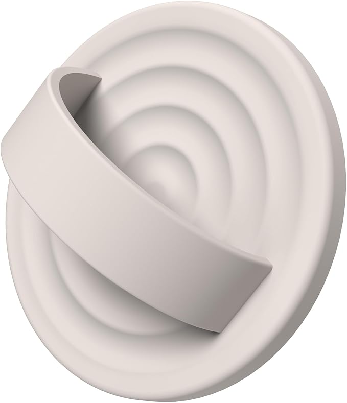 Magnetic Phone Grip Ring Holder, Liquid Silicone Magnet Cell Phone Grip Finger Loop, Compatible with Magsafe, Back of Phone for iPhone 17/16/15/14/13/12 Series, Stone