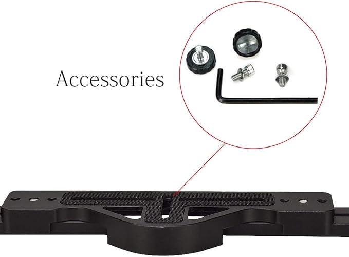 YaelHelens Underwater Camera Tray, Dual Handle Stabilizer Adjustable Width Aluminum Alloy with Ball Clamp Mounts Compatible with Seafrogs Waterproof Camera Housing (YH-TS6)