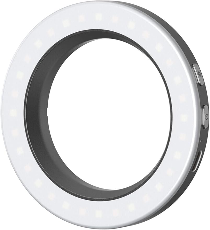 SmallRig Vibe P30 67mm Ring LED Video Light, Compact Powder-Size Bi-Color Light with High CRI ≥90, Compatible for 67mm Phone Mounts/Cases/Lenses, for Content Creation, Live Streaming, 4873