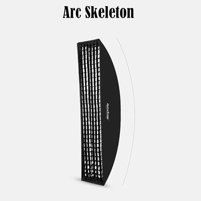 Godox Strip Softbox 35 x 160cm Honeycomb Grid Softbox & Bowens Mount Speedring Bowens Mount for Studio Strobe Flash Light Speedlight Speedlite (2PCS)
