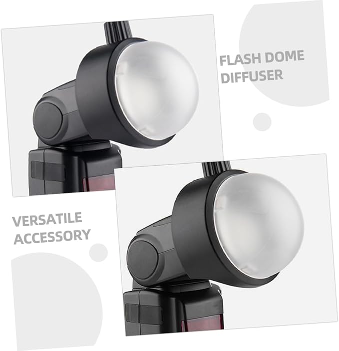 Angoily Photography Flash Dome Diffuser Soft Light for Enhanced Easy Installation for Camera Flash for Studio and Outdoor Use