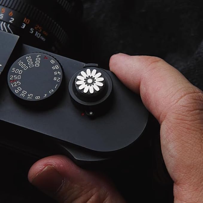Shutter Button, Handmade, Aluminium Alloy, Shutter Release Button Compatible with Fujifilm Camera, Release Button Replacement (Daisy)