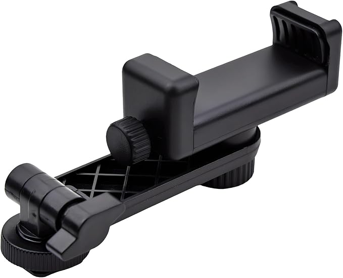 Heran Tripod Phone Mount for Camera, 360° Rotation Adjustable Cold Hot Shoe Smartphone Adapter Attachment Compatible with iPhone Samsung Sony Canon Nikon DSLR, Universal Accessories for Photography