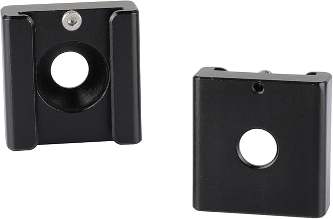 CAMVATE Cold Shoe Mount with 1/4''-20 Hole for Camera Flash Microphone Accessories(2 Pieces) - 0993