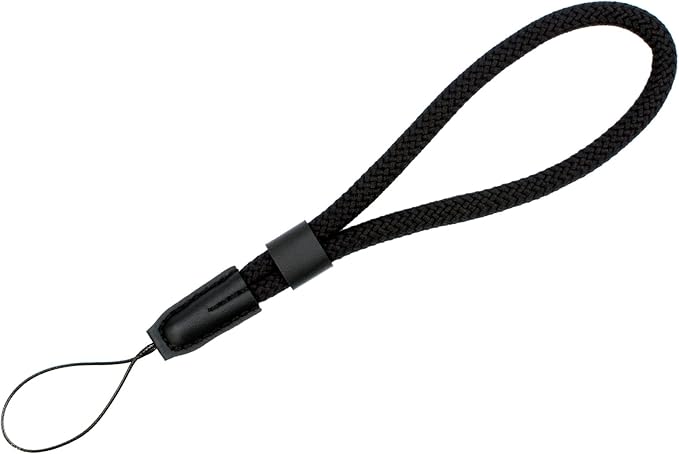 Soft Wrist Strap - Rope Hand Strap for Point-and-Shoot, Mirrorless, Small Cameras - Black