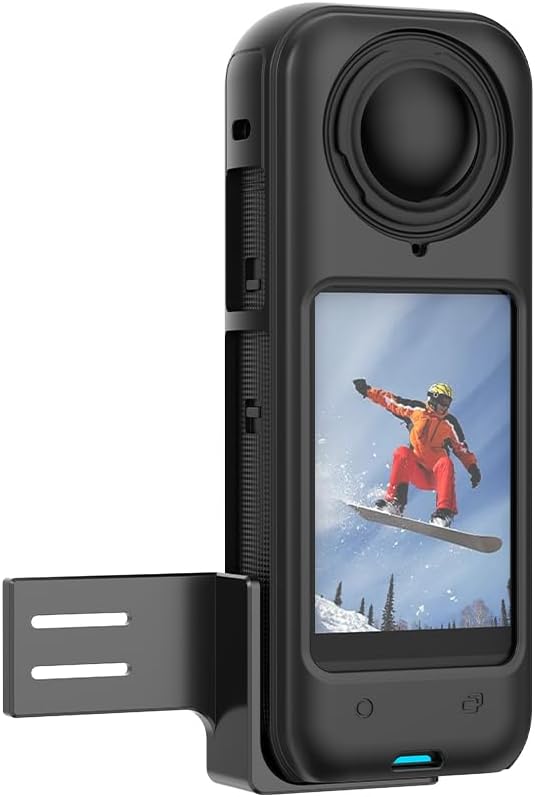 CAPART Mic Adapter Mount with Cold Shoe for Insta360 X5 X4 X3 ONE X2, Cold Shoe Microphone Adapter Mic Holder Mounting Plate