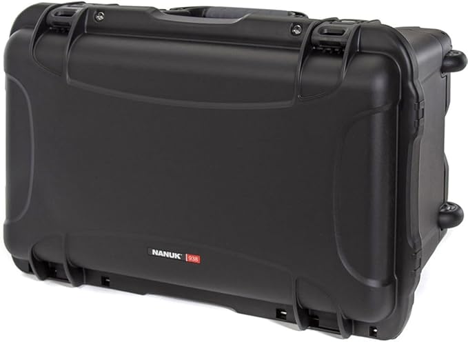 Nanuk Wheeled Series 938 Lightweight NK-7 Resin Waterproof Hard Case with Foam Insert, Black