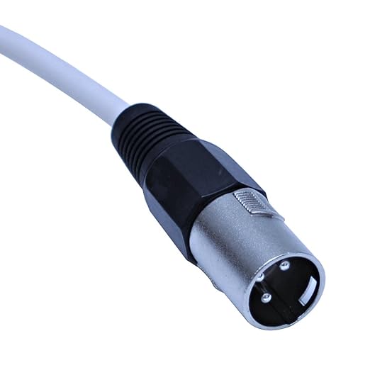 Seismic Audio SAXLX-3White-6Pack White 3-Feet XLR to XLR Patch Cable, 6-Pack