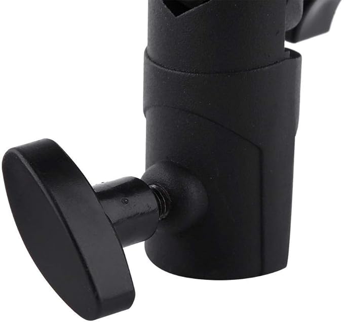 Camera Flash Brackets, Speedlight Mount Dual Hot Shoe Speedlight Stand, 1/4" to 3/8'' Umbrella Holder Light Stand Bracket for Photo Video Photography