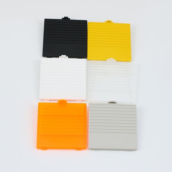 Ambertown Replacement Clear Battery Door Cover for Original Game Boy GB System DMG Console