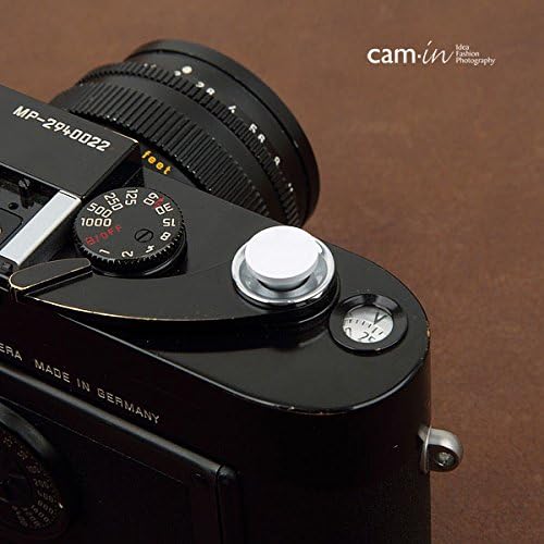 cam-in CAM9082 Soft Shutter Button, Release Button, Original, Concave Surface, Diameter 0.4 inches (11 mm) (White)