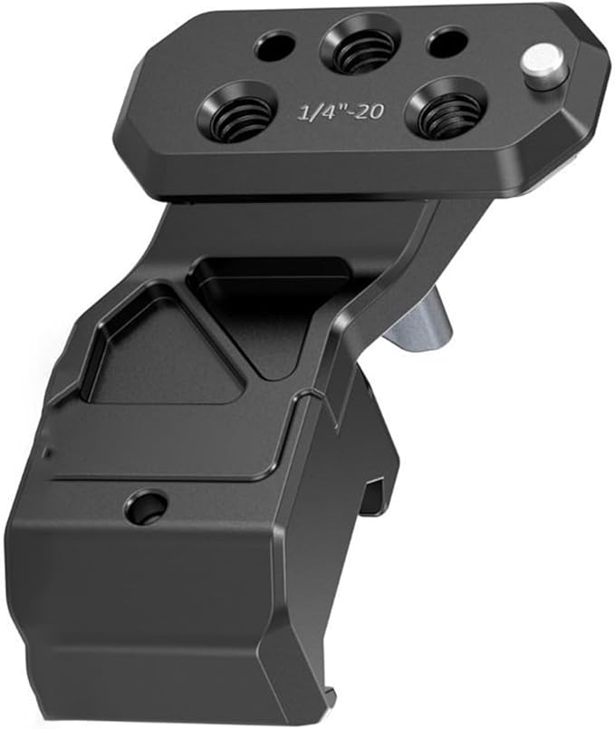 Ergonomic Camera Side Grip Mounting Aluminum Side Handle Extension Adapter for DSLR Wedding Event Photography Aluminum Grip Adapter