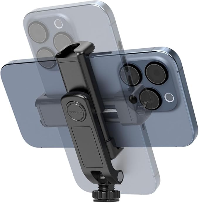 Universal Cold Shoe Phone Holder for SLR Cameras – Perfect for Vlogging, Video Shooting, Compatible with iPhone Samsung Canon Nikon DSLR Photography